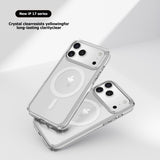 UTIA Ultimake Shockproof Transparent Case Cover With Magnetic Ring for iPhone 17 Pro Max - Front View