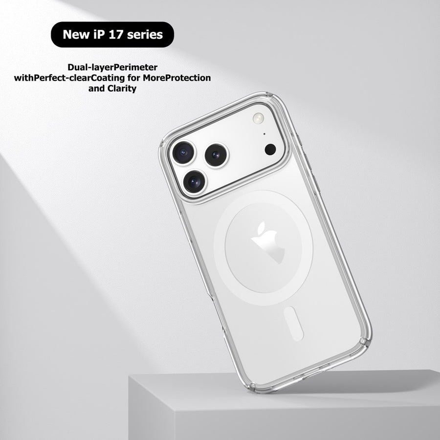 UTIA Ultimake Shockproof Transparent Case Cover With Magnetic Ring for iPhone 17 Pro Max