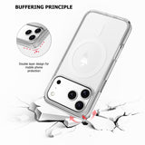UTIA Ultimake Shockproof Transparent Case Cover With Magnetic Ring for iPhone 17 Pro Max - 45-Degree Angle