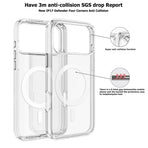 UTIA Ultimake Shockproof Transparent Case Cover With Magnetic Ring for iPhone 17 Pro Max