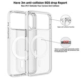 UTIA Ultimake Shockproof Transparent Case Cover With Magnetic Ring for iPhone 17 Pro Max - Rear View