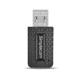 Simplecom NW608v2 WiFi 5 AC1300 Dual-Band USB 3.0 Wireless Adapter - Front View