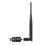 Simplecom NW621 AC1200 WiFi Dual Band USB Adapter with 5dBi High Gain Antenna - Front View