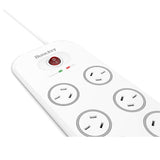 Huntkey 6-Outlet Surge Protector with 2 USB Charging Outlets (SAC607) - Top-Down View