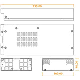 Seasonic SS-460H1U H1U 1U POWER SUPPLY - Close-Up Angle