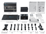 Seasonic FOCUS SPX-750W Platinum SFX Fully Modular Power Supply - 45-Degree Angle