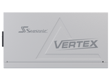 Seasonic VERTEX GX-1200 White 1200W Fully Modular ATX 3.0 Gold Power Supply Unit - Low Angle
