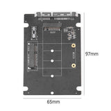 Simplecom SA207 mSATA + M.2 (NGFF) to SATA 2 In 1 Combo Adapter - Side View