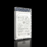Simplecom SE101 Compact Tool-Free 2.5'' SATA to USB 3.0 HDD/SSD Enclosure Transparent Clear - Side View