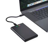 Simplecom SE239 Tool-free 2.5 SATA HDD SSD to USB-C Enclosure with RGB Lights USB 3.2 Gen 2