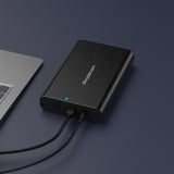 Simplecom SE331 Aluminium 3.5'' SATA to USB-C External Hard Drive Enclosure USB 3.2 Gen1 5Gbps - Top-Down View