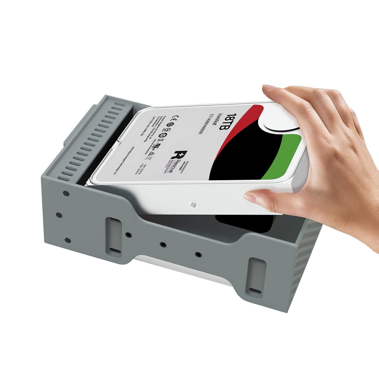 Simplecom SE482 SuperSpeed USB Dual Bay 3.5 SATA Hard Drive RAID Enclosure USB-C RAID 0/1, JBOD