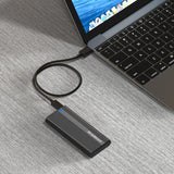 Simplecom SE505 USB-C NVMe M.2 SSD Enclosure with 10Gbps Speed - 45-Degree Angle