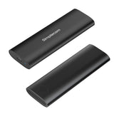 Simplecom SE516 NVMe / SATA Dual Protocol M.2 SSD Tool-Free USB-C Enclosure USB 3.2 Gen 2 10Gbps - Front View