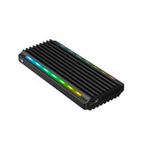 Simplecom SE525 NVMe / SATA M.2 SSD USB-C Enclosure with RGB Light USB 3.2 Gen 2 10Gbps - Front View