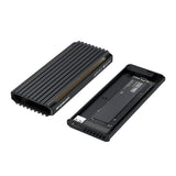 Simplecom SE525 NVMe / SATA M.2 SSD USB-C Enclosure with RGB Light USB 3.2 Gen 2 10Gbps - Side View