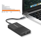 Simplecom SE640 USB4 to NVMe M.2 SSD USB-C Enclosure 40Gbps - Close-Up Angle