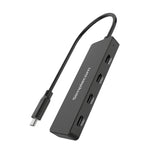 Simplecom CH384 USB-C 4-Port Hub - Fast 10Gbps Data Transfer - Side View