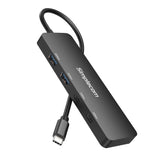 Simplecom CH392 USB 3.2 Gen2 USB-C 4-Port 10Gbps Hub (2x USB-A and 2x USB-C) - Side View