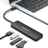Simplecom CH392 USB 3.2 Gen2 USB-C 4-Port 10Gbps Hub (2x USB-A and 2x USB-C) - Top-Down View