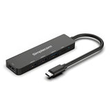 Simplecom CHT550 USB-C 5-in-1 Multiport Docking Station with USB Hub PD HDMI 2.0 - Side View