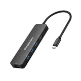 Simplecom CHT560 USB-C SuperSpeed 6-in-1 Multiport Docking Station HDMI 2.0 - Top-Down View