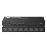 Simplecom CM317 7-Port HDMI 2.0 Switch with Remote 7 IN 1 OUT Splitter HDCP 2.2 4K@60Hz - Front View
