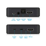 Simplecom CM423v3 HDMI 2.0 Audio Extractor Optical SPDIF + 3.5mm Stereo with ARC 4K@60Hz - Side View