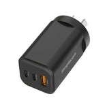 Simplecom CU365 3-Port PD 65W GaN Wall Charger Dual USB-C + USB-A for Phone Laptop - Side View