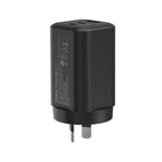 Simplecom CU365 3-Port PD 65W GaN Wall Charger Dual USB-C + USB-A for Phone Laptop