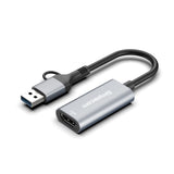 USB 3.0 & USB-C to HDMI Full HD 1080p Video Adapter - Simplecom DA306C - Side View