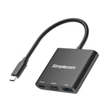 Simplecom DA320 USB-C 3-In-1 Adapter USB 3.2 Gen 1 5Gbps PD HDMI 2.0 4K@60Hz - Front View