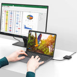 Simplecom DA320 USB-C 3-In-1 Adapter USB 3.2 Gen 1 5Gbps PD HDMI 2.0 4K@60Hz - Top-Down View