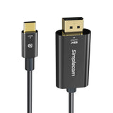 Simplecom DA323 USB-C to DisplayPort Cable DP1.4 8K@60Hz 2M - Front View
