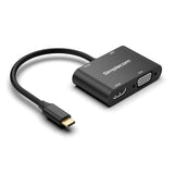 Simplecom DA440 4-in-1 USB-C Multiport Adapter with Power Delivery USB 3.0 VGA HDMI - Front View