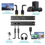 Simplecom DAC10 HDMI 2.0 to USB 4K@60hz Video Capture Card Stream and Record in 4K 60FPS - Top-Down View