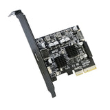 Simplecom EC315 PCIe x4 to 4-Port USB 3.2 Gen II 10Gbps Type-C and Type-A with Front Panel USB 3.0 and USB-C Key-A Expansion Card - Front View