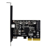 Simplecom EC318v2 PCI-e x4 to USB 3.2 Gen2x2 20Gbps USB-C Expansion Card - Side View