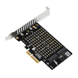Simplecom EC412v2 NVMe and SATA M.2 SSD to PCIe x4 Expansion Card - Front View