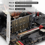 Simplecom EC412v2 NVMe and SATA M.2 SSD to PCIe x4 Expansion Card - Top-Down View