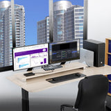Simplecom KM490 HDMI and DisplayPort Dual Monitor KVM Switch for 2 Computers with 4-Port USB 3.0 Hub 5Gbps 8K@60Hz - 45-Degree Angle