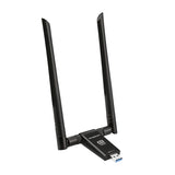 Simplecom NW811v3 AX5400 Tri-Band WiFi 6E USB Adapter with 2x 5dBi High Gain Antennas - Front View