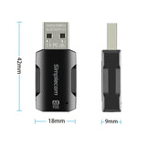 Simplecom NW830 Wi-Fi 6 and Bluetooth 5.3 Combo USB Adapter Dual Band AX900 - Top-Down View