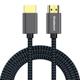 Simplecom SBT002 Ultra High Speed HDMI 2.1 Cable Nylon Braided 48Gbps 8K@60Hz - Top-Down View