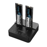 Dual Bay NVMe M.2 SSD Docking Station with Offline Cloning Capability - Simplecom SD550v2