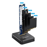 Simplecom SD511 M.2 SSD Docking Station NVMe and SATA Dual Protocol USB 3.2 Gen 2 10Gbps - Side View