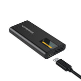 Smart LED USB-C Enclosure for NVMe/SATA M.2 SSDs - 10Gbps Transfer Speed - Top-Down View