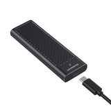 Simplecom SE538 M.2 SSD to USB 3.2 Gen 2x2 USB-C Enclosure 20Gbps NVMe SATA Dual Protocol - Side View