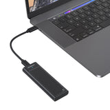 Simplecom SE538 M.2 SSD to USB 3.2 Gen 2x2 USB-C Enclosure 20Gbps NVMe SATA Dual Protocol - Rear View