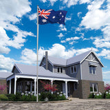 Rustproof Aluminum Flag Pole with 7.2m, Heavy-Duty Telescoping Pole for Outdoors, Gardens, Roof Walls, Durable Pole Set - Extra Image